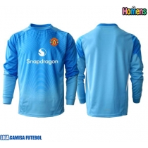 Camisa de Futebol Manchester United Goleiro Equipamento Principal 2025-26 Manga Comprida